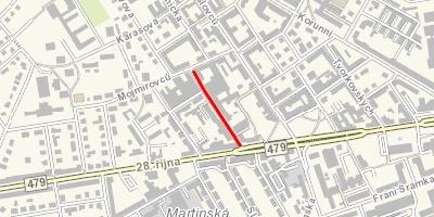 Uzavírka v ulici Slavníkovců