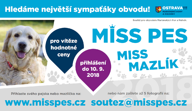 Hledáme největšího zvířecího sympaťáka našeho městského obvodu! 