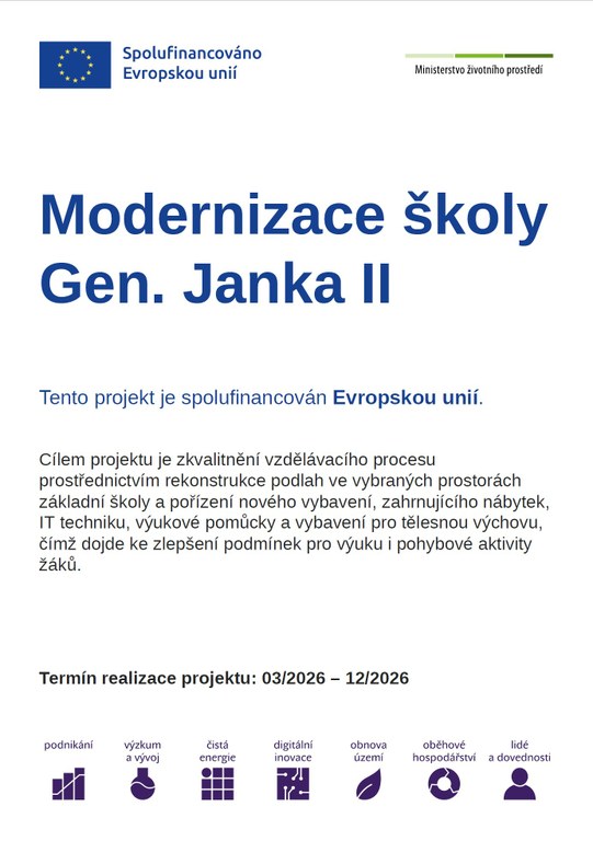 Modernizace školy Gen. Janka II