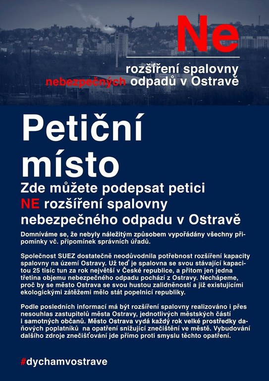 Ne rozšíření spalovny Nebezpečných odpadů v Ostravě
