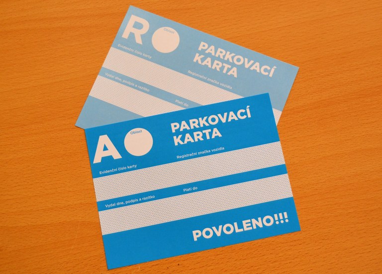 Nové parkovací karty na rok 2019 vydáváme už od 1. listopadu