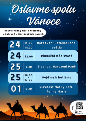 Oslavme spolu Vánoce v kostele Panny Marie Královny