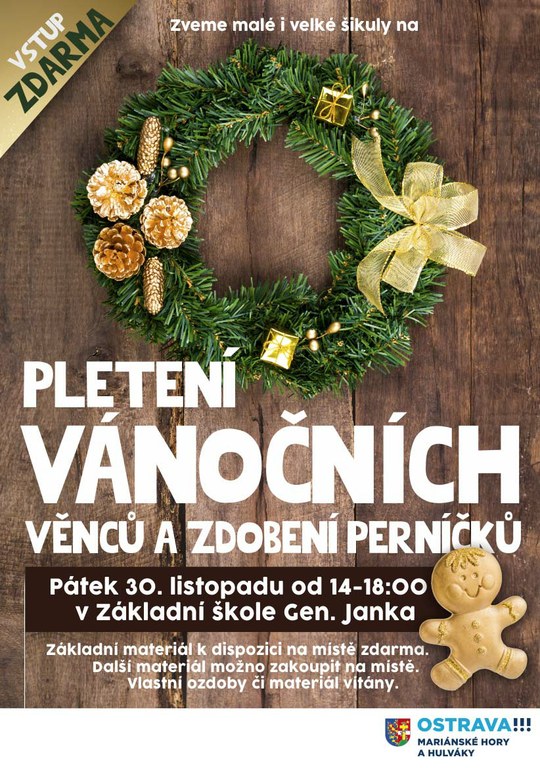 Pletení vánočních věnců