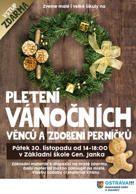 Pletení vánočních věnců