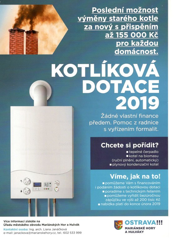 Poslední možnost na výměnu starého kotle za nový