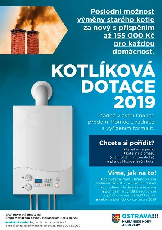 Poslední možnost výměny starého kotle za nový – kotlíková dotace 3. výzva 