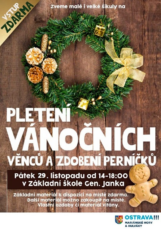 Přijďte si uplést adventní věnec
