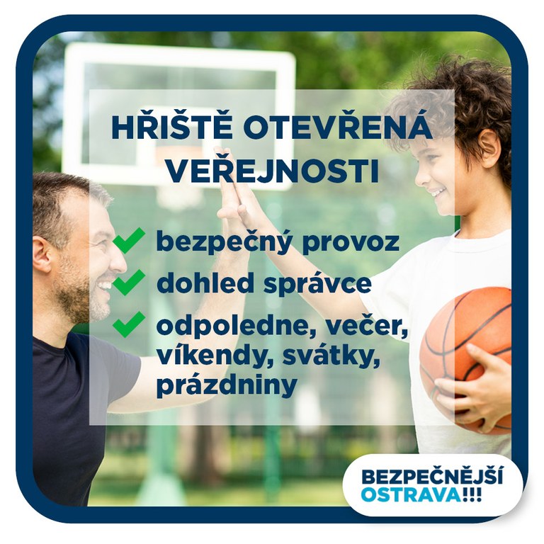 Přijďte si zacvičit a zasportovat na bezpečná hřiště