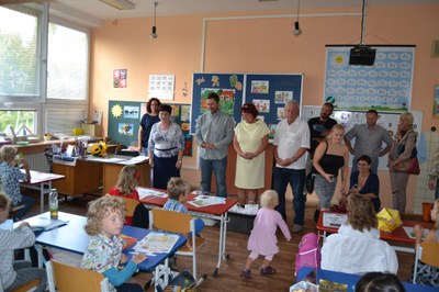 Prvňáčky vítali ve školách i zástupci radnice