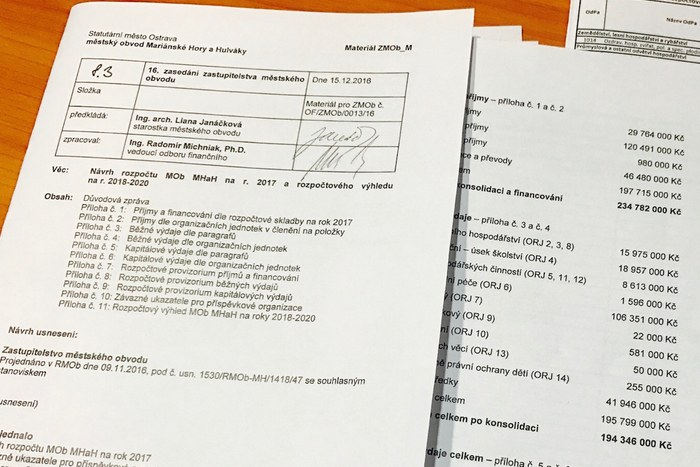 Rozpočet obvodu bude téměř 235 milionů korun 