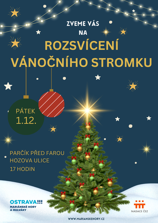 Rozsvícení vánočního stromku