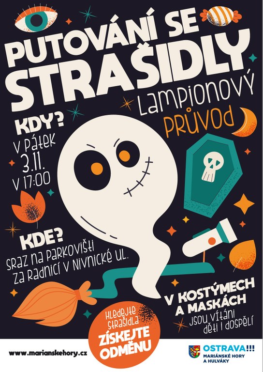 Také v letošním roce budeme putovat se strašidly