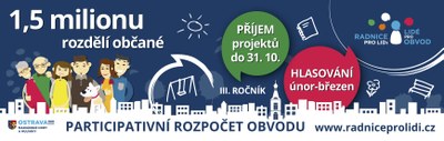 Třetí ročník participativního rozpočtu Mariánských Hor a Hulvák odstartoval