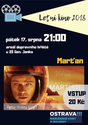 V pátek se můžete těšit na další letní kino