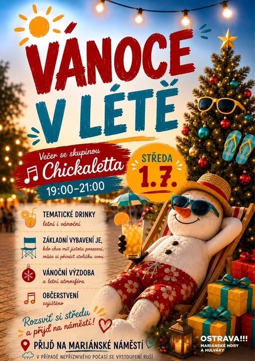 Vánoce v létě přinesou hudební středy na Mariánské náměstí