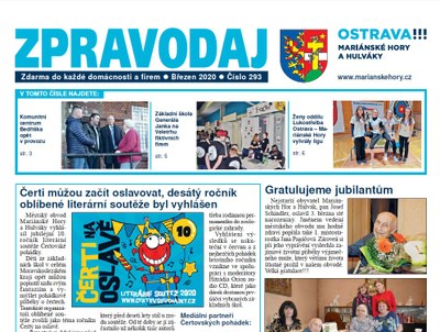 Vychází březnový zpravodaj Mariánských Hor a Hulvák