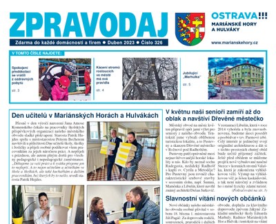 Vychází dubnový Zpravodaj