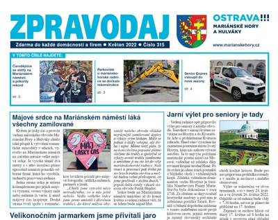 Vychází květnový zpravodaj