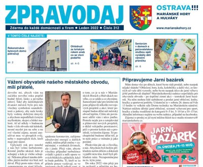 Vychází lednový zpravodaj