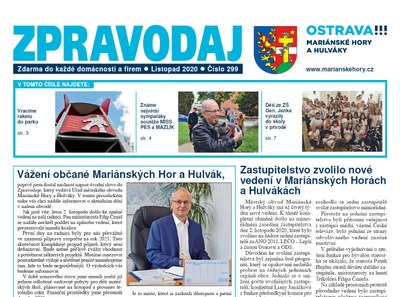 Vychází listopadový zpravodaj