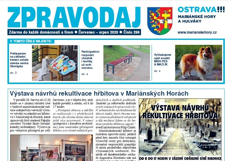Vychází prázdninový Zpravodaj