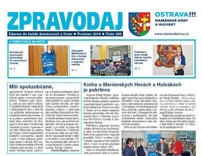 Vychází prosincový Zpravodaj Mariánských Hor a Hulvák