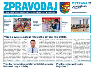 Vychází říjnový Zpravodaj