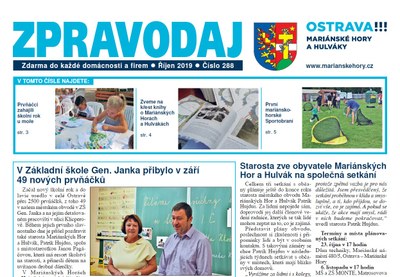 Vychází řínový Zpravodaj Mariánských Hor a Hulvák