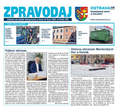 Vychází únorový zpravodaj