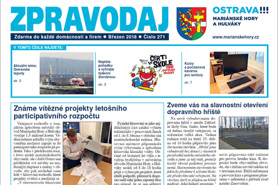 Vyšel březnový Zpravodaj Mariánských Hor a Hulvák