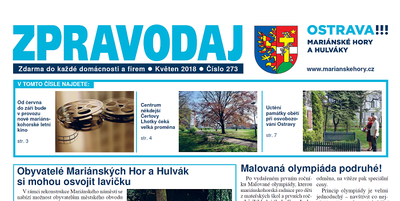 Vyšel květnový Zpravodaj Mariánských Hor a Hulvák