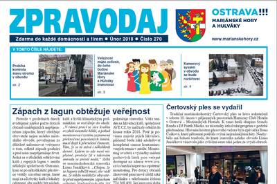 Vyšel únorový Zpravodaj Mariánských Hor a Hulvák