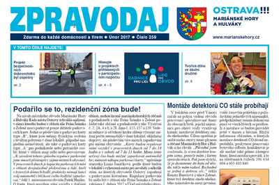 Vyšel únorový Zpravodaj