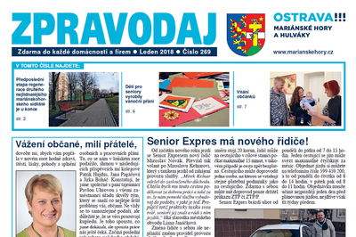 Vyšlo lednové číslo Zpravodaje Mariánských Hor a Hulvák
