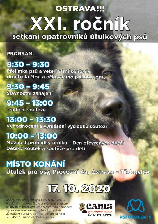 XXI. ročník setkaní opatrovníků útulkových psů. 