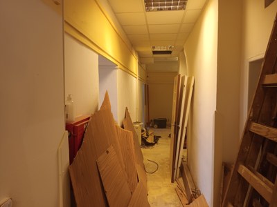 Začala rekonstrukce části přízemí radnice