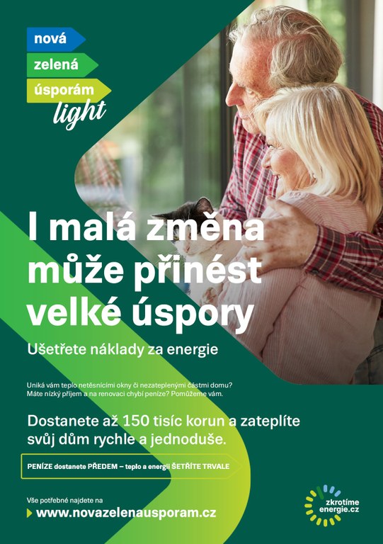 Začíná příjem žádostí o dotace z programu Nová zelená úsporám Light