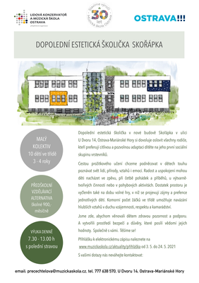 Zápis do Dopolední estetické školičky Skořápka
