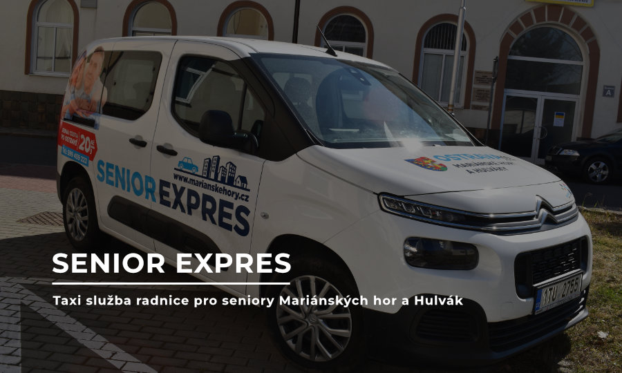 Senior Expres - taxi služba radnice pro seniory Mariánských hor a Hulvák